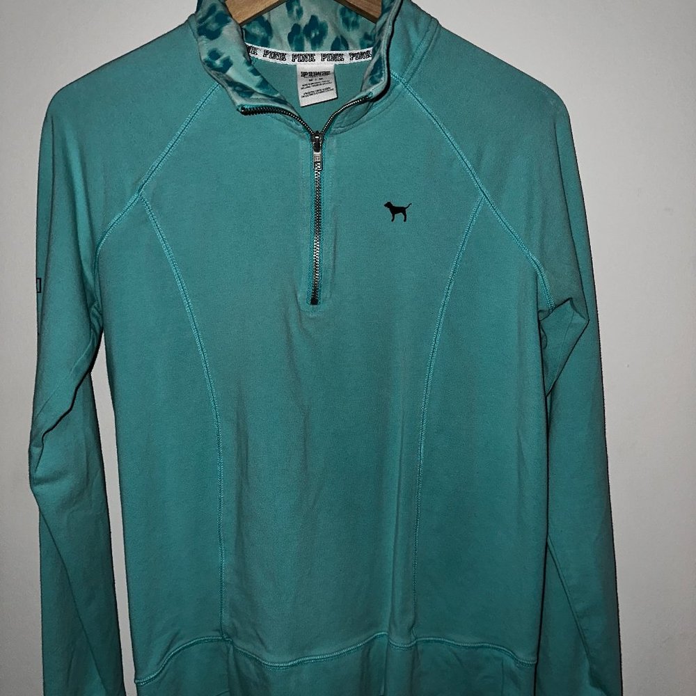 PINK Teal 1/4 Zip